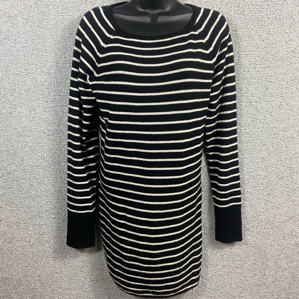 Halogen Cashmere Wool Blend Sweater Womens M Costal Chic Striped Preppy Cozycore